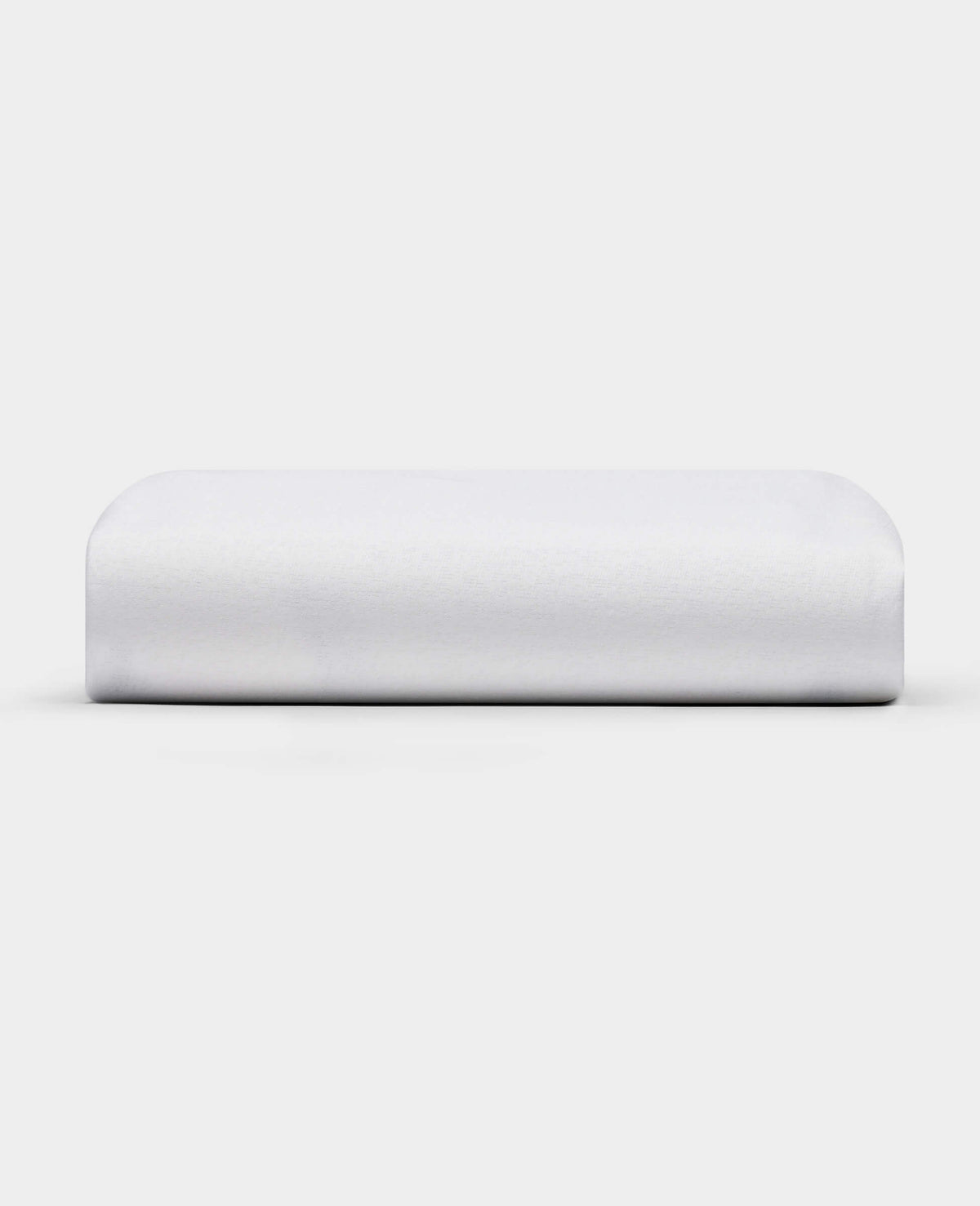 The Cozy Earth Cooling Mattress Protector is shown against a plain white background. It appears firm, rectangular with smooth, rounded edges, and has a crisp white finish.