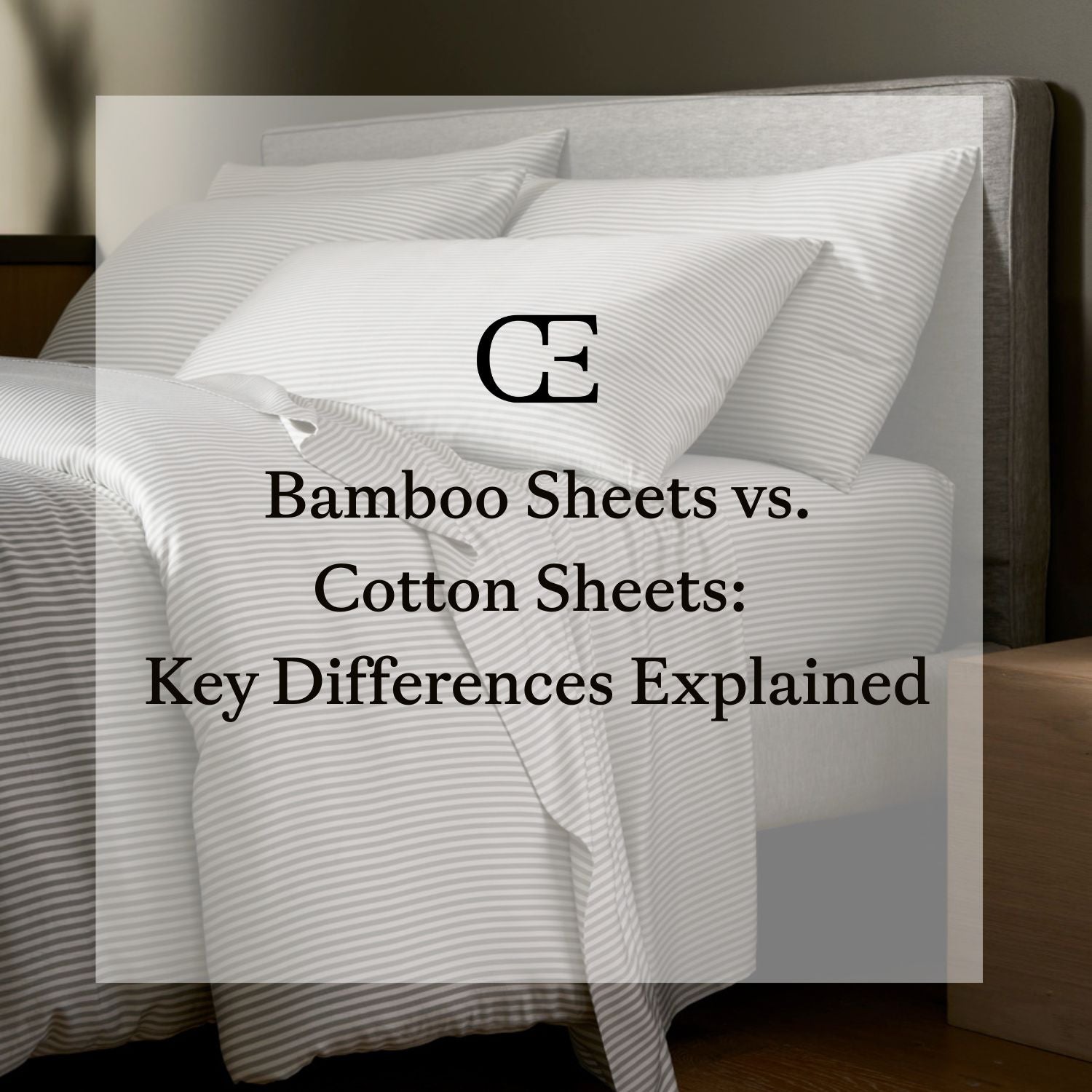 A bed featuring bamboo sheets