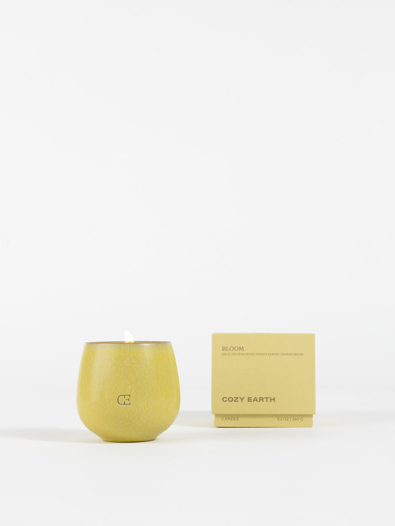 Cozy Earth Bloom Candle with box