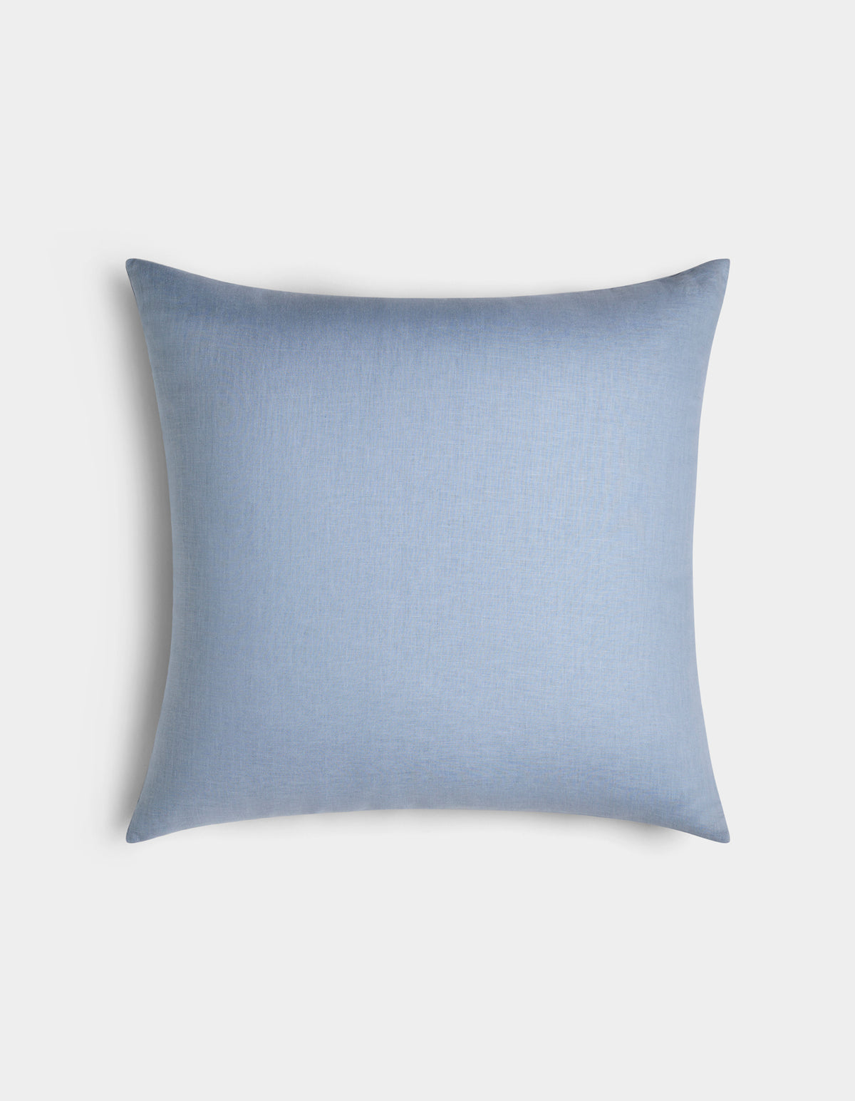 The Cozy Earth Linen Throw Pillow, rectangular and light blue, is displayed against a plain white background.