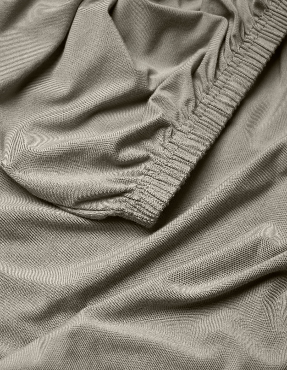 A close-up of the Cozy Earth Bamboo Jersey Fitted Sheet fabric.