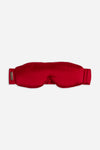 Red Silk sleep mask on a white background |Color:Merlot