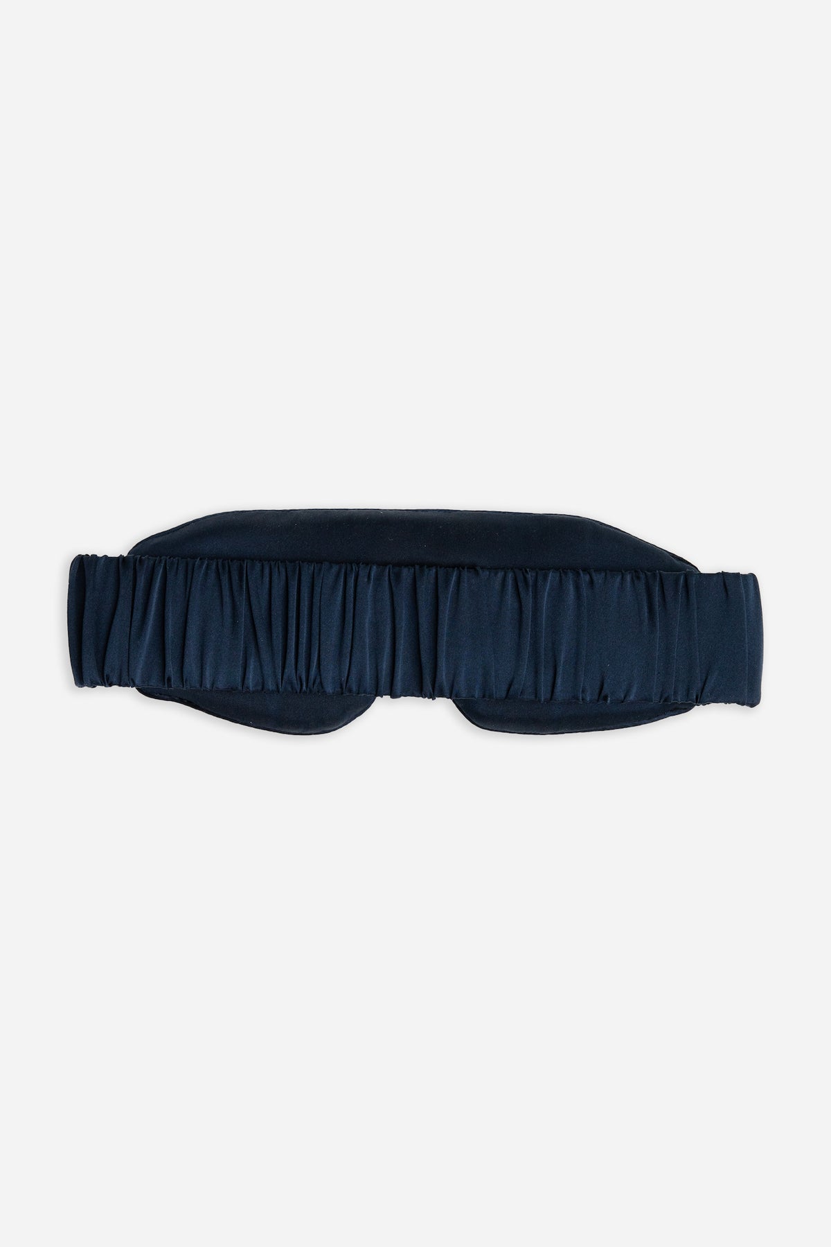 Blue Silk sleep mask on a white background 