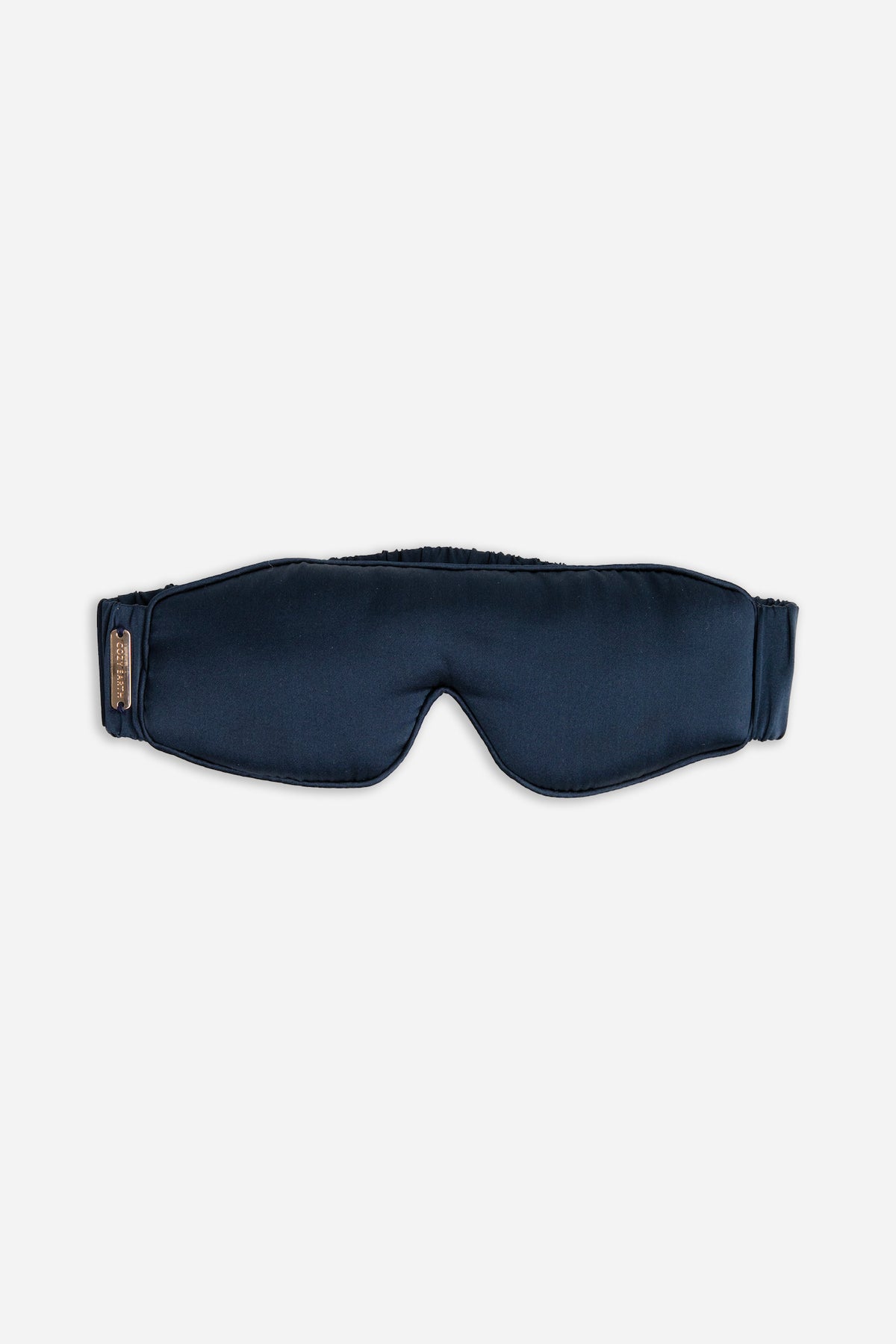 Blue Silk sleep mask on a white background 