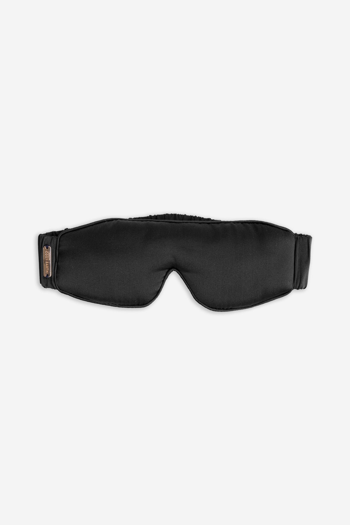 Black Silk sleep mask on a white background 